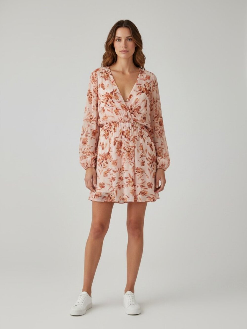 🌸 Emily Wonder Floral Dress NWT Large Flowy Boho Tie Back 🌸